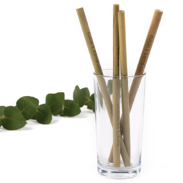 prírodná bambusová slamka