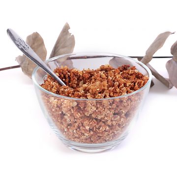 bezlepková granola: pohánkové musli bez cukru